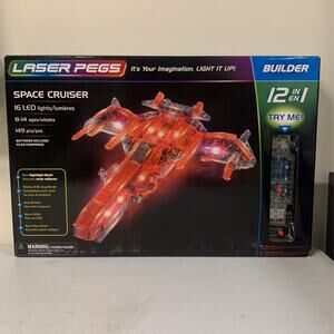 Laser Pegs Space Cruiser 12-in-1 Building Set